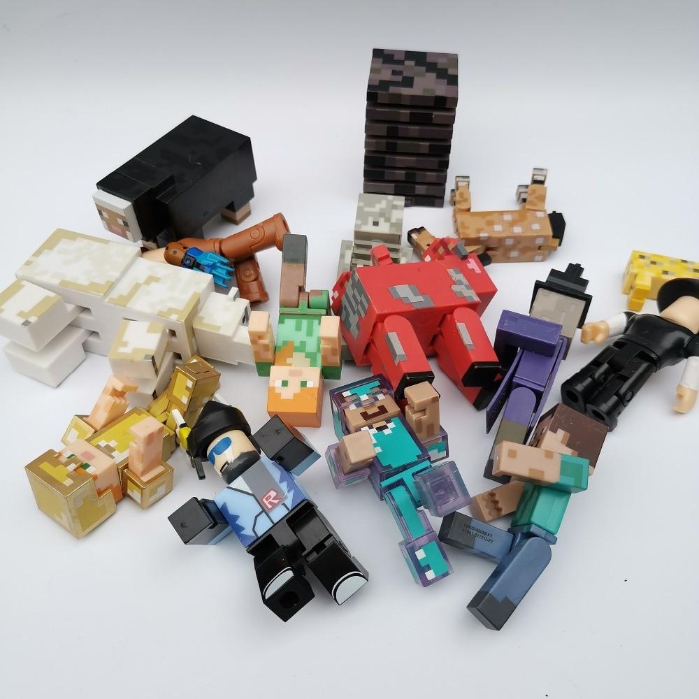 Minecraft Mini Figures 10pcs/lot Minecraft Blocks Toy Dolls Action Figures Set Random - Lusy Store