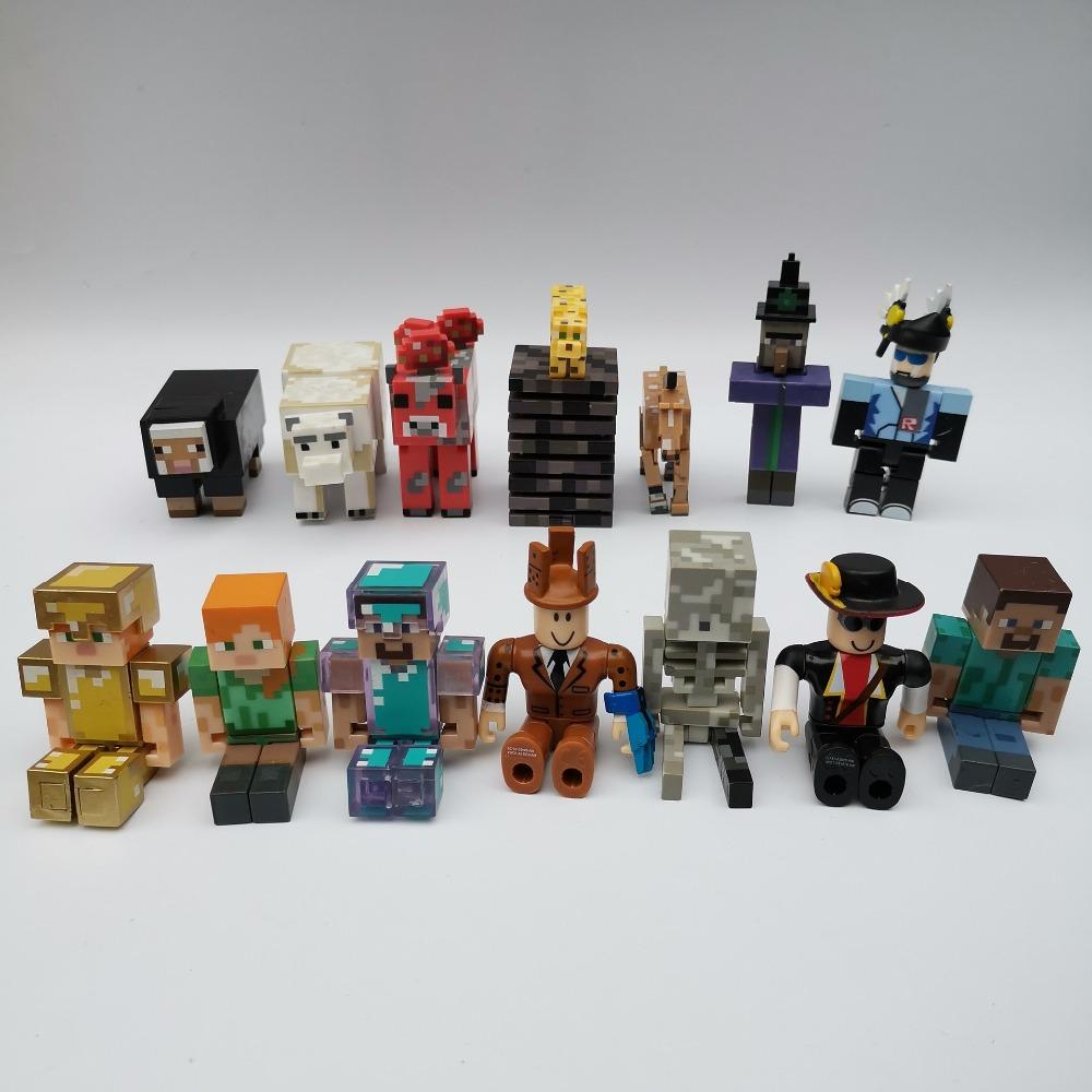 Minecraft Mini Figures 10pcs/lot Minecraft Blocks Toy Dolls Action Figures Set Random - Lusy Store