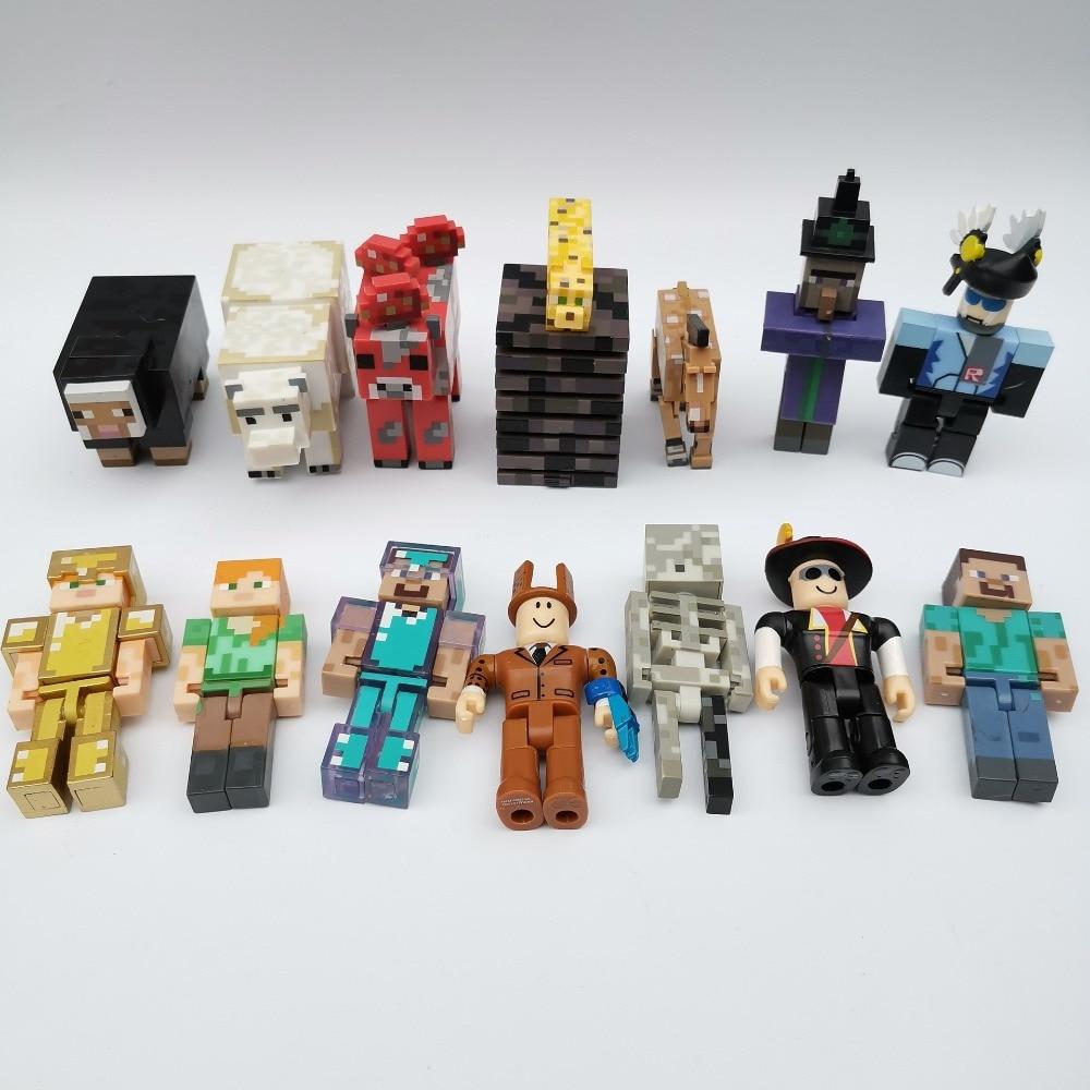 Minecraft Mini Figures 10pcs/lot Minecraft Blocks Toy Dolls Action Figures Set Random - Lusy Store