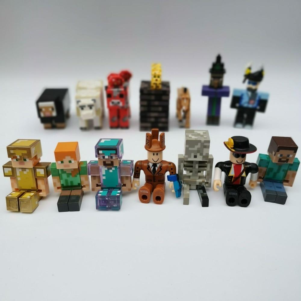 Minecraft Mini Figures 10pcs/lot Minecraft Blocks Toy Dolls Action Figures Set Random - Lusy Store