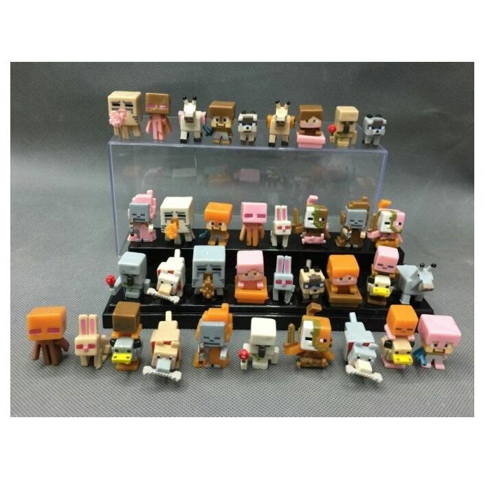 Minecraft Mini Figures 36pcs/lot Mini Characters Hanger Cute 3D Toys For Children - Lusy Store