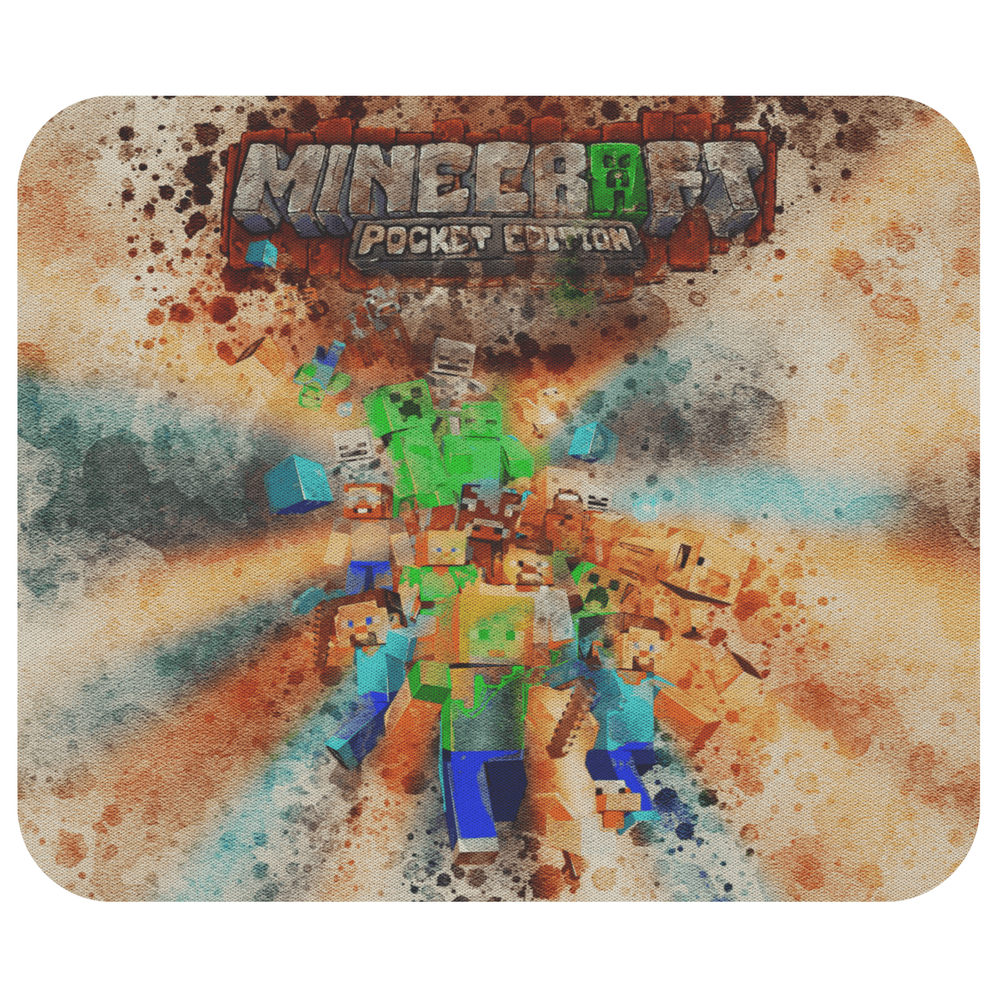 Minecraft Mouse Pad Watercolor A104 - Lusy Store