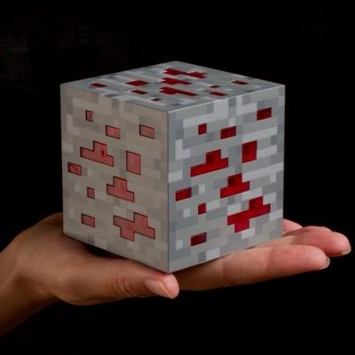 Minecraft Night light LED Minecraft Toys Children Room Light Minecraft for Kids 7.62*7.62 cm Gray