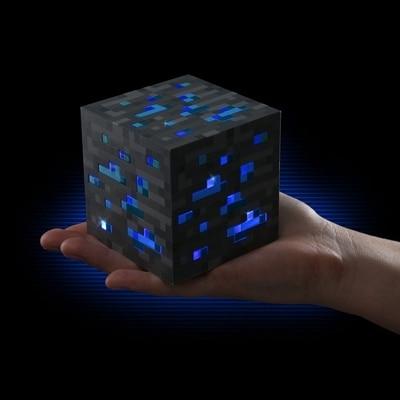 Minecraft Night light LED Minecraft Toys Children Room Light Minecraft for Kids 7.62*7.62 cm Black