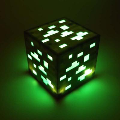 Minecraft Night light LED Minecraft Toys Children Room Light Minecraft for Kids 7.62*7.62 cm Green