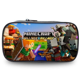 Minecraft Pencil Case Great Gift For Kids PS11 4.5x11x22cm (2x4x9'')