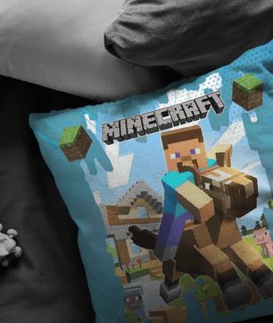 Minecraft pillow steven ride horse - Lusy Store