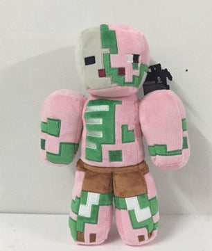 Minecraft Plush Stuffed Toys Snow Golem Steve Zombie Wolf Ocelot Rabbit Chicken Plush Toy - Lusy Store