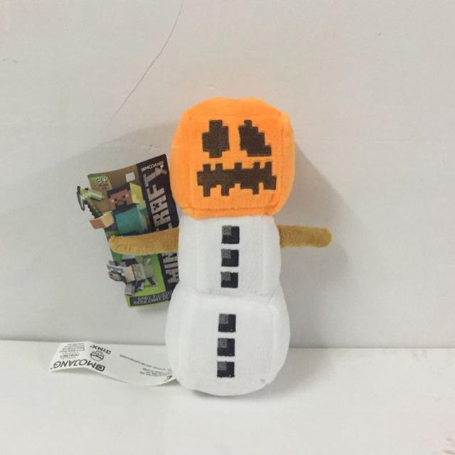 Minecraft Plush Stuffed Toys Snow Golem Steve Zombie Wolf Ocelot Rabbit Chicken Plush Toy - Lusy Store