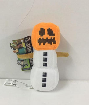 Minecraft Plush Stuffed Toys Snow Golem Steve Zombie Wolf Ocelot Rabbit Chicken Plush Toy - Lusy Store