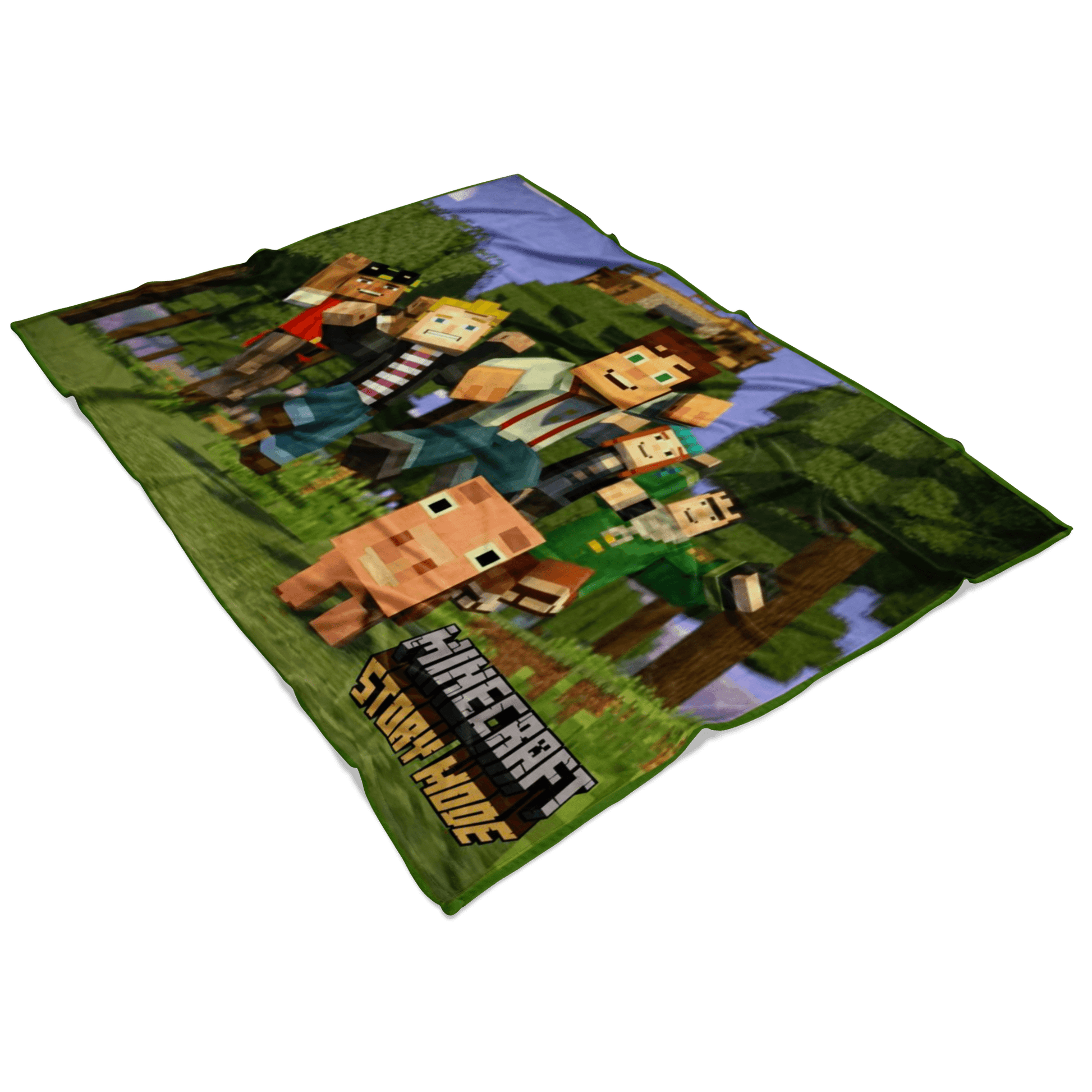 Minecraft Ray Tracing Story Mode Large Fleece Blanket 3D Unique - Lusy Store