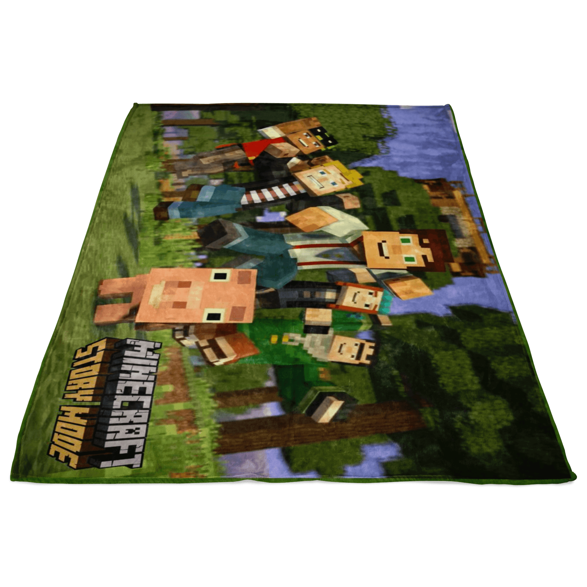 Minecraft Ray Tracing Story Mode Large Fleece Blanket 3D Unique - Lusy Store