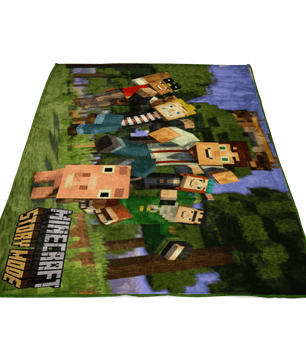 Minecraft Ray Tracing Story Mode Large Fleece Blanket 3D Unique - Lusy Store