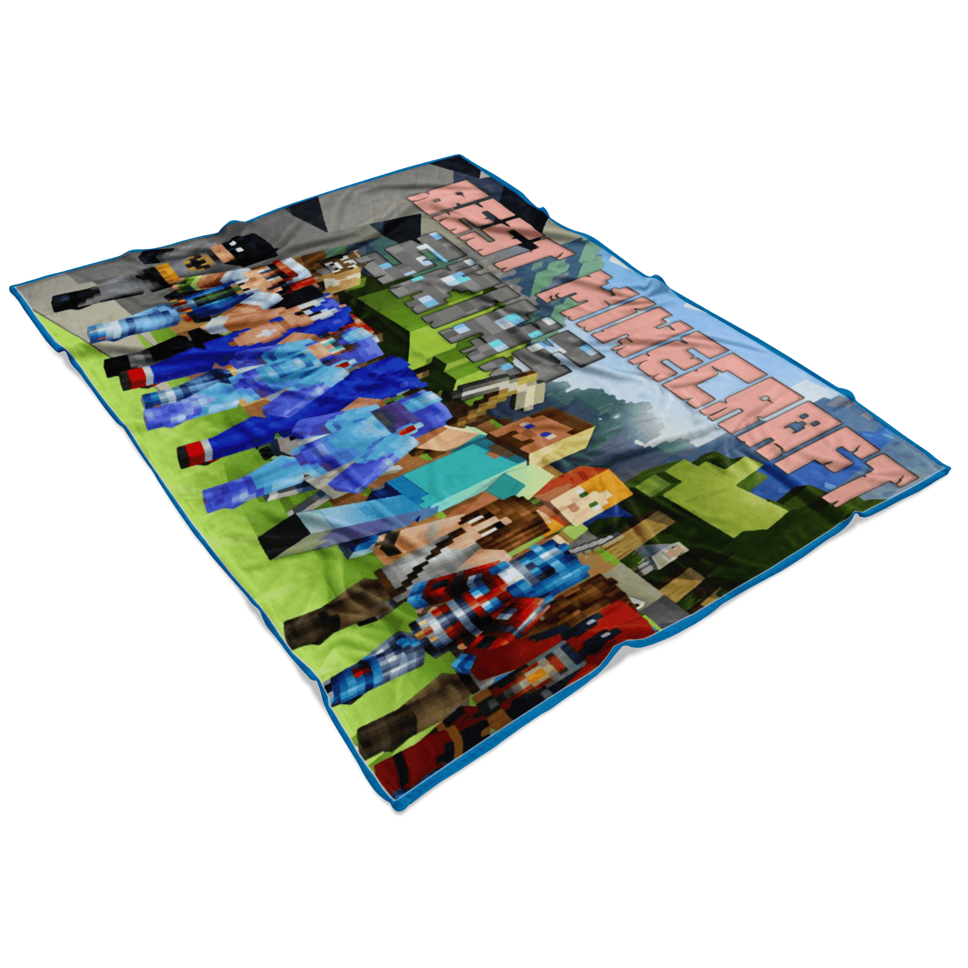 Minecraft Skin Fleece Blanket Lightweight  Supremely Soft & Cozy Fleece Lightweight Funny - Lusy Store