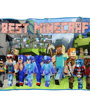 Minecraft Skin Fleece Blanket Lightweight  Supremely Soft & Cozy Fleece Lightweight Funny - Lusy Store