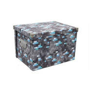 Minecraft Storage Multifunctional Mosaic Storage Box Big Gift For Fan L Blue miner's lamp