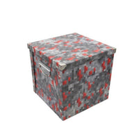 Minecraft Storage Multifunctional Mosaic Storage Box Big Gift For Fan XL Red miner's lamp