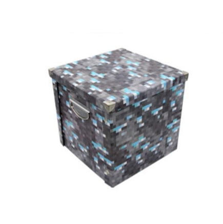 Minecraft Storage Multifunctional Mosaic Storage Box Big Gift For Fan XL Blue miner's lamp