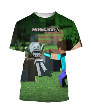 Minecraft Sword T-Shirt Green Color - Lusy Store