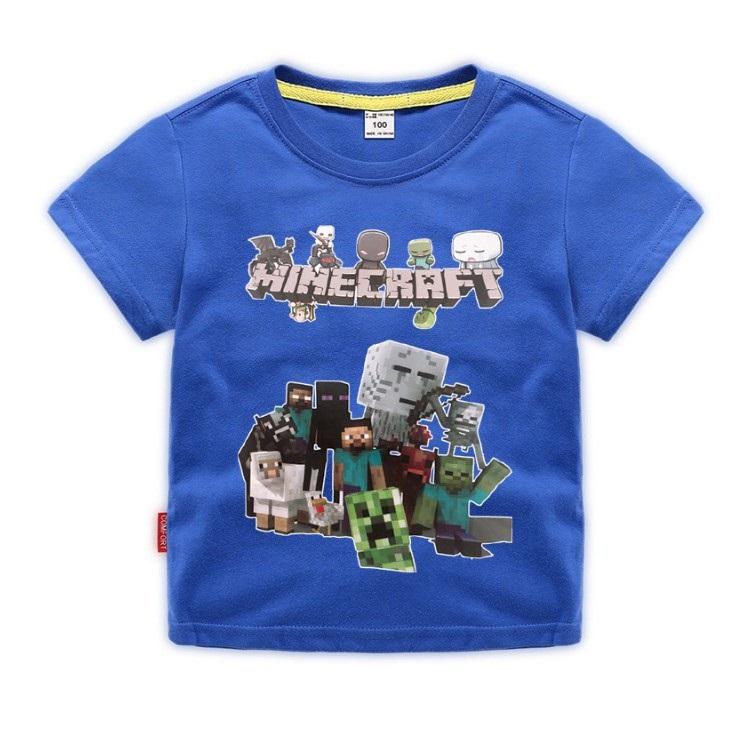 Minecraft T Shirt Children's Clothing Short Sleeved - Lusy Store