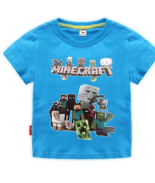 Minecraft T Shirt Children's Clothing Short Sleeved - Lusy Store