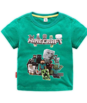 Minecraft T Shirt Children's Clothing Short Sleeved - Lusy Store