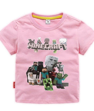 Minecraft T Shirt Children's Clothing Short Sleeved - Lusy Store