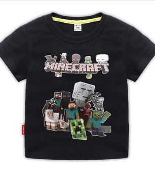 Minecraft T Shirt Children's Clothing Short Sleeved TE15 - Lusy Store