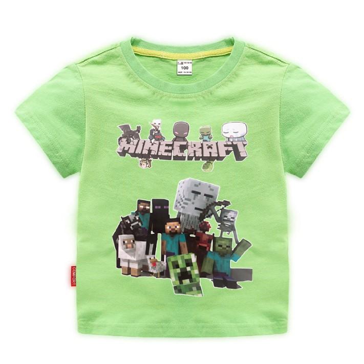 Minecraft T Shirt Children's Clothing Short Sleeved TE15 - Lusy Store