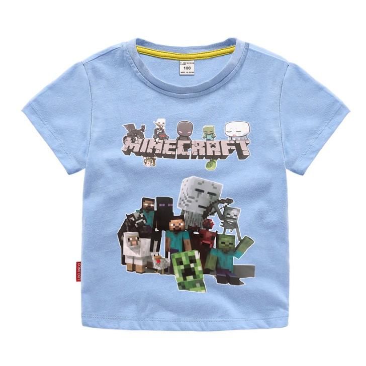 Minecraft T Shirt Children's Clothing Short Sleeved TE15 - Lusy Store