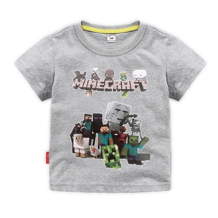 Minecraft T Shirt Children's Clothing Short Sleeved TE15 - Lusy Store