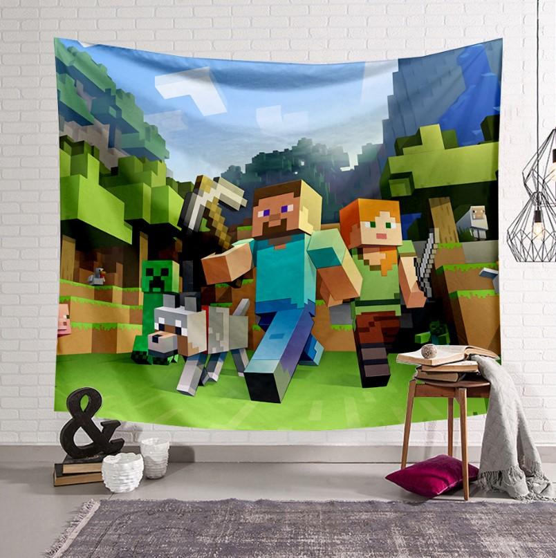 Minecraft Tapestry 3D Digital Printing Design - Lusy Store
