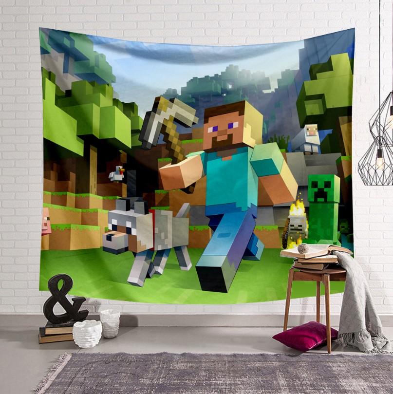 Minecraft Tapestry 3D Digital Printing Design CV11152 - Lusy Store