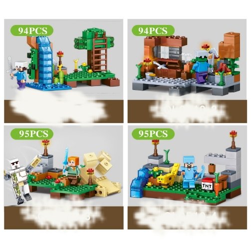 Minecraft toys lego Bricks 4 in 1 Set Sale Assemble Building Blocks Toys For Children Compatible with Lepin - Lusy Store