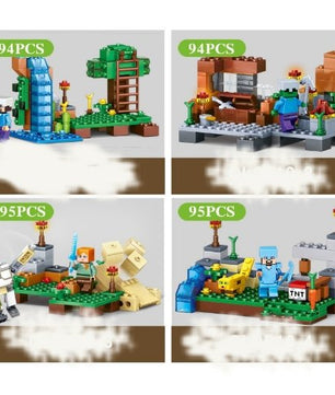 Minecraft toys lego Bricks 4 in 1 Set Sale Assemble Building Blocks Toys For Children Compatible with Lepin - Lusy Store