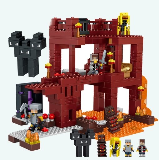 Minecraft toys lego city Building Blocks Volcanic Bricks Educational Toy For Children Gifts Compatible With Legoe - Lusy Store