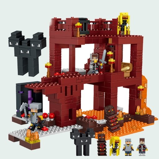 Minecraft toys lego city Building Blocks Volcanic Bricks Educational Toy For Children Gifts Compatible With Legoe - Lusy Store