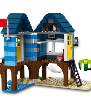 Minecraft toys lego My World Series Beach House Mind World Building Blocks Ocean - Lusy Store