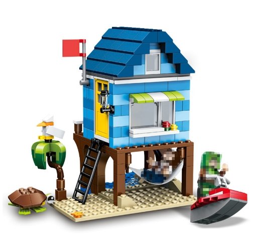 Minecraft toys lego My World Series Beach House Mind World Building Blocks Ocean - Lusy Store