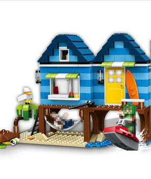 Minecraft toys lego My World Series Beach House Mind World Building Blocks Ocean - Lusy Store