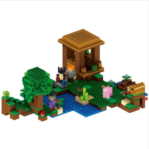 Minecraft toys lego new My World Building Blocks Sets The witch's Cabin Compatible - Lusy Store