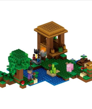 Minecraft toys lego new My World Building Blocks Sets The witch's Cabin Compatible - Lusy Store
