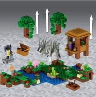 Minecraft toys lego new My World Building Blocks Sets The witch's Cabin Compatible - Lusy Store