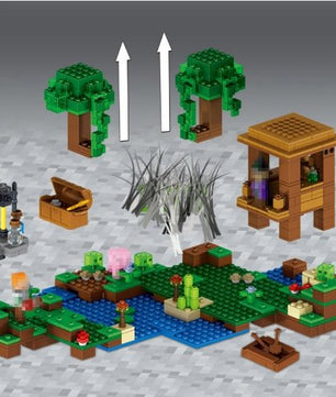 Minecraft toys lego new My World Building Blocks Sets The witch's Cabin Compatible - Lusy Store