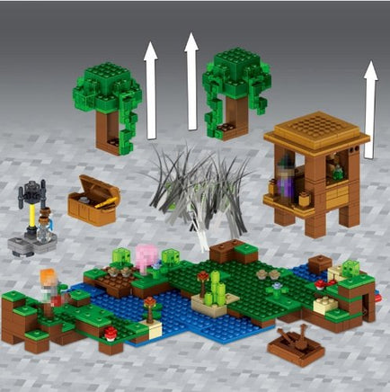 Minecraft toys lego new My World Building Blocks Sets The witch's Cabin Compatible - Lusy Store