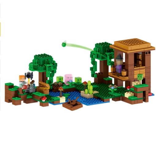 Minecraft toys lego new My World Building Blocks Sets The witch's Cabin Compatible - Lusy Store
