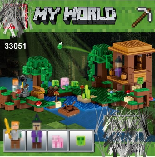 Minecraft toys lego new My World Building Blocks Sets The witch's Cabin Compatible - Lusy Store