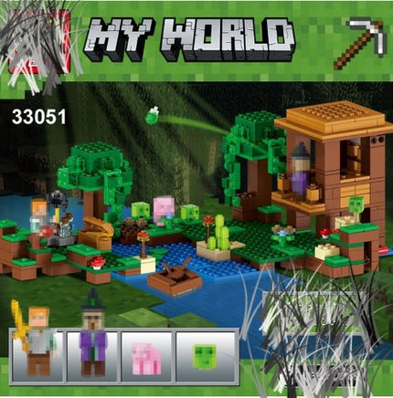 Minecraft toys lego new My World Building Blocks Sets The witch's Cabin Compatible - Lusy Store