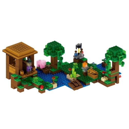 Minecraft toys lego new My World Building Blocks Sets The witch's Cabin Compatible - Lusy Store