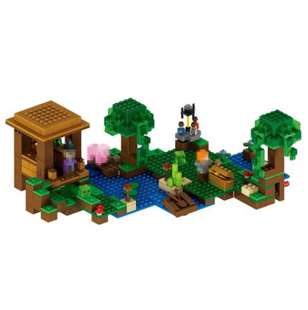 Minecraft toys lego new My World Building Blocks Sets The witch's Cabin Compatible - Lusy Store